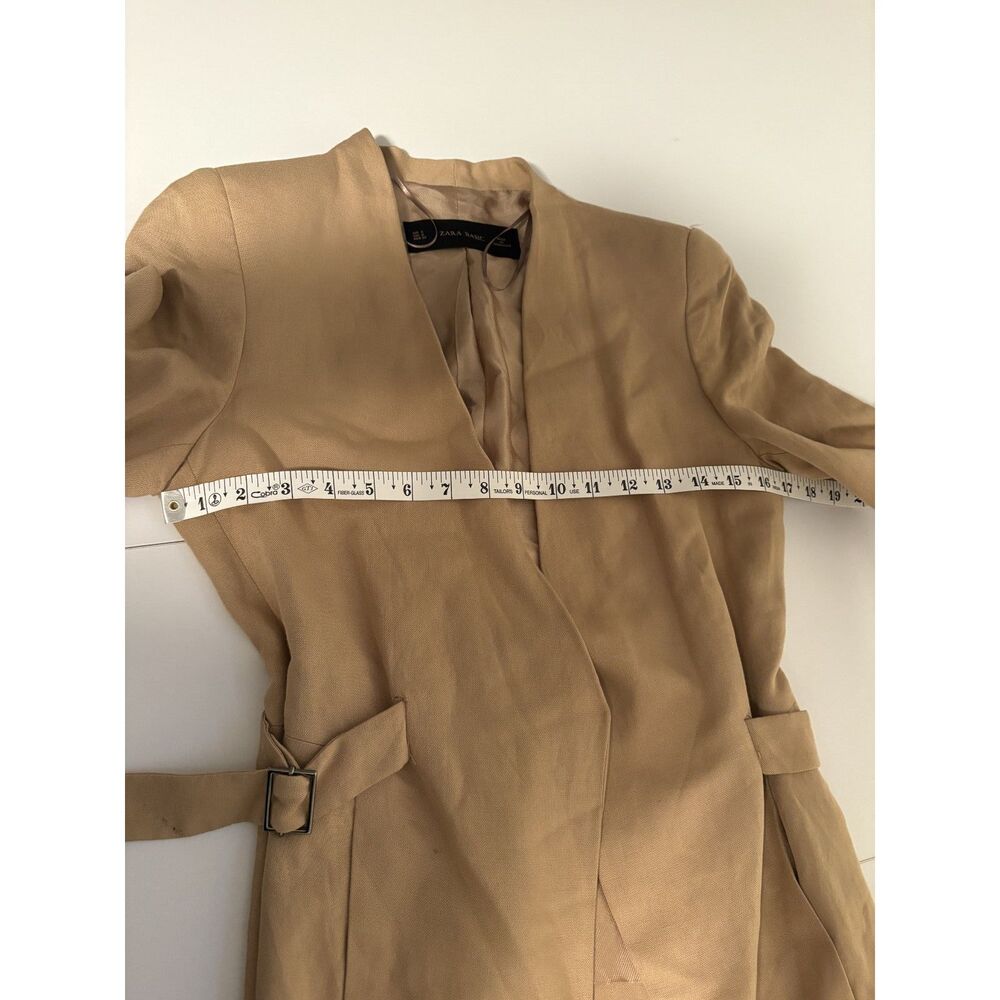 Zara Basic Camel Open Front Blazer Jacket Women’s… - image 4